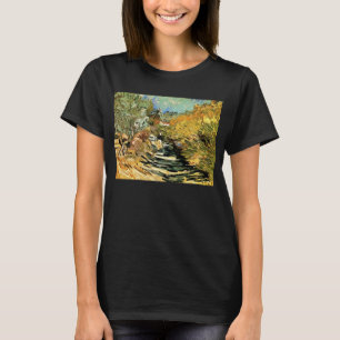 Vincent van Gogh Road vid Saint-Remy, Female Figur Tee Shirt