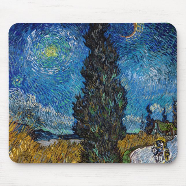 Vincent van Gogh - Road with Cypress and Star Musmatta (Framsidan)