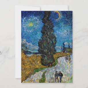 Vincent van Gogh - Road with Cypress and Star Tack Kort