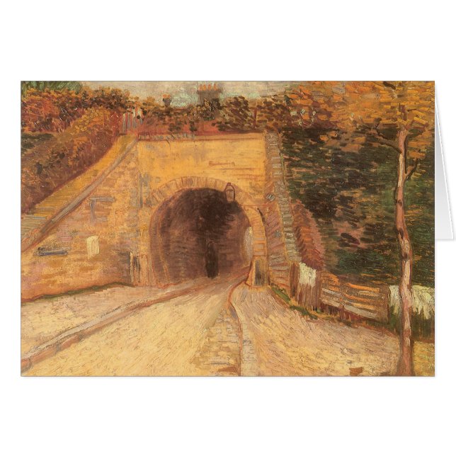 Vincent van Gogh - Roadway Underpass, Viadukten Hälsningskort (Framsidan Horizontal)