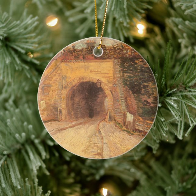 Vincent van Gogh - Roadway Underpass, Viadukten Julgransprydnad Keramik (Träd)