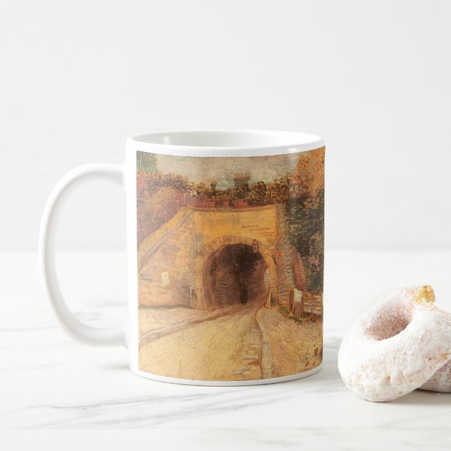 Vincent van Gogh - Roadway Underpass, Viadukten Kaffemugg (Med munk)