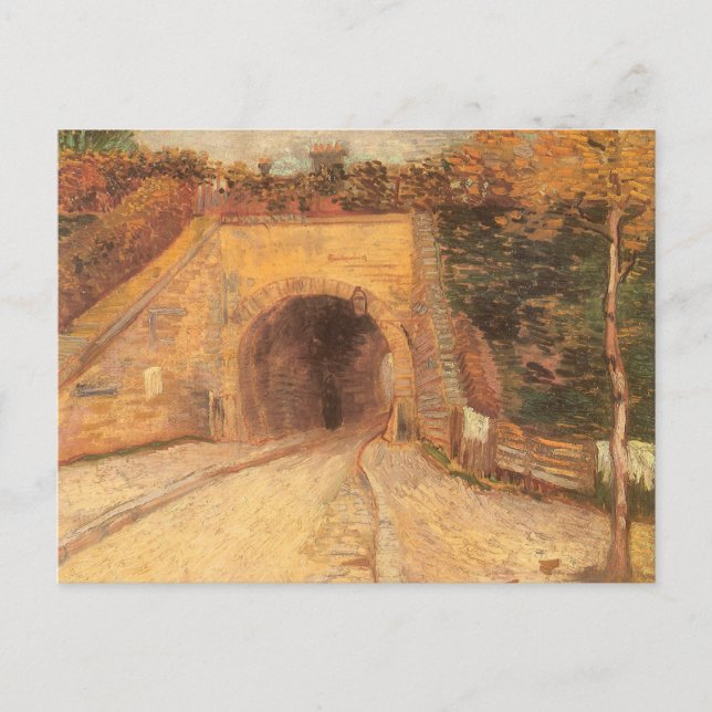 Vincent van Gogh - Roadway Underpass, Viadukten Vykort (Framsida)