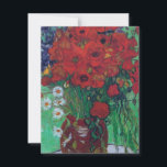 Vincent Van Gogh - Röda poppies och Daisy Tack Kort<br><div class="desc">Vincent Van Gogh - Röda poppies och Daisy</div>