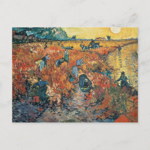 Vincent van Gogh   Röda vingårdar i Arles 1888 Vykort