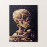 Vincent Van Gogh - röka skalleskelett Pussel<br><div class="desc">Berömda Van Gogh som röker skallepussel.</div>