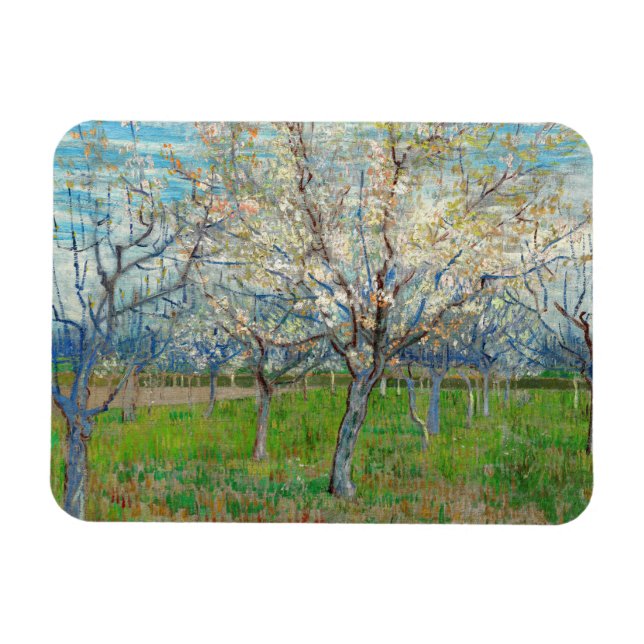 Vincent van Gogh - Rosa Orchard Magnet (Horisontell)