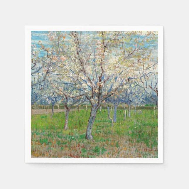 Vincent van Gogh - Rosa Orchard Pappersservett (Framsidan)