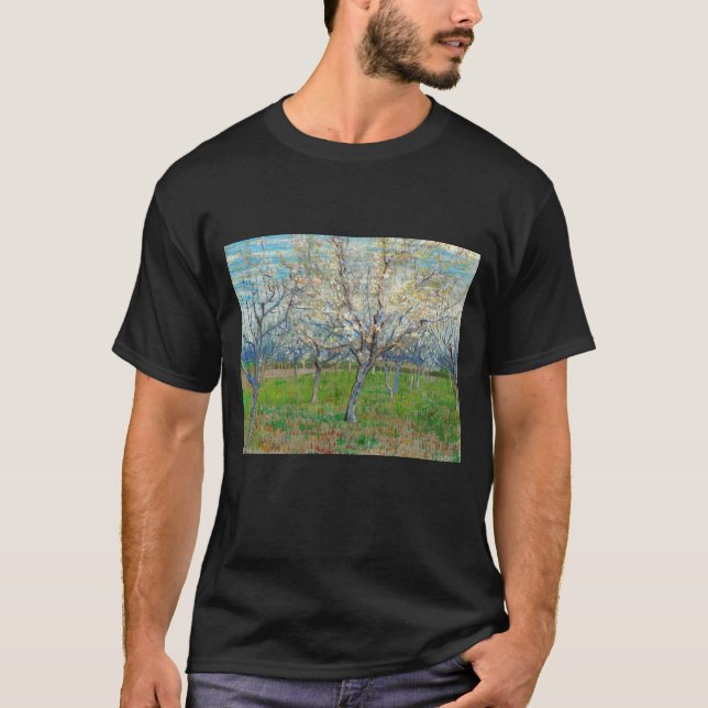 Vincent van Gogh - Rosa Orchard T Shirt (Framsida)