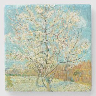 Vincent van Gogh - Rosa Peach Träd i Blommar Stenunderlägg