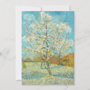 Vincent van Gogh - Rosa Peach Träd i Blommar Tack Kort