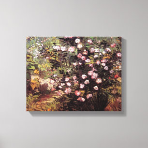 Vincent Van Gogh - Rosbuske i blom Vincent Van Gog Canvastryck