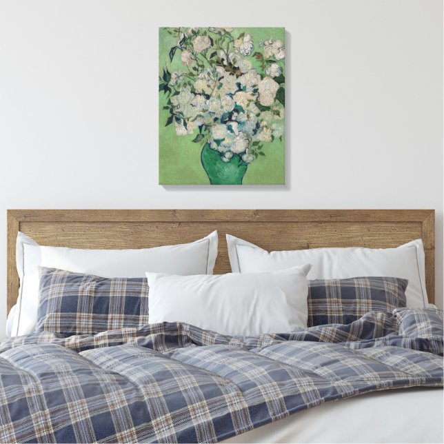 Vincent van Gogh Roses Canvastryck (Insitu (sovrum))