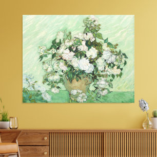 Vincent van Gogh - Rosor Canvastryck