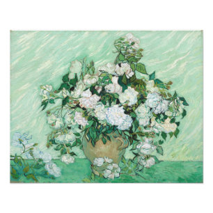 Vincent van Gogh - Rosor Fototryck