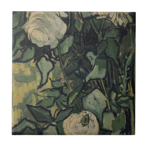 Vincent van Gogh - Rosor och skalbagge Kakelplatta