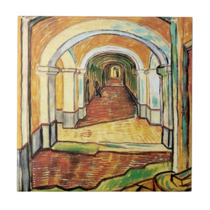 Vincent Van Gogh - S:t Pauls-sjukhusets korridor Kakelplatta