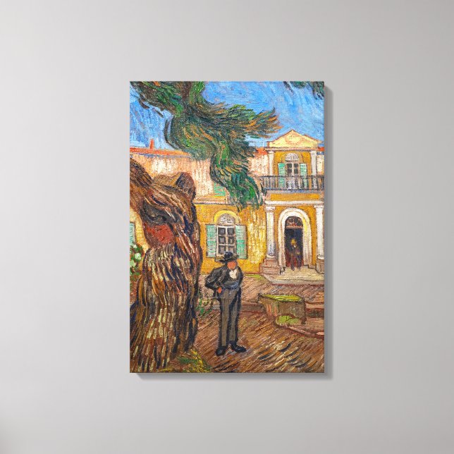 Vincent Van Gogh - Saint-Paul Asyl i Saint-Remy Canvastryck (Framsida)