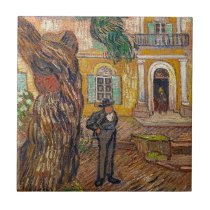 Vincent Van Gogh - Saint-Paul Asylum i Saint-Remy Kakelplatta