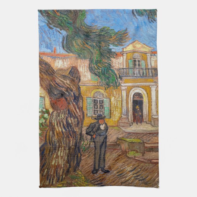Vincent Van Gogh - Saint-Paul Asylum i Saint-Remy Kökshandduk (Vertikal)