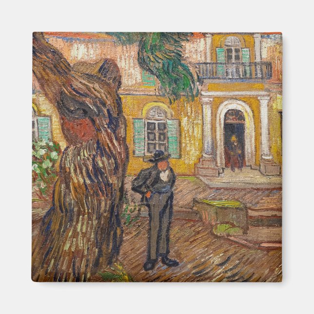 Vincent Van Gogh - Saint-Paul Asylum i Saint-Remy Magnet (Framsidan)