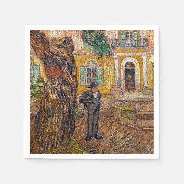 Vincent Van Gogh - Saint-Paul Asylum i Saint-Remy Pappersservett (Framsidan)