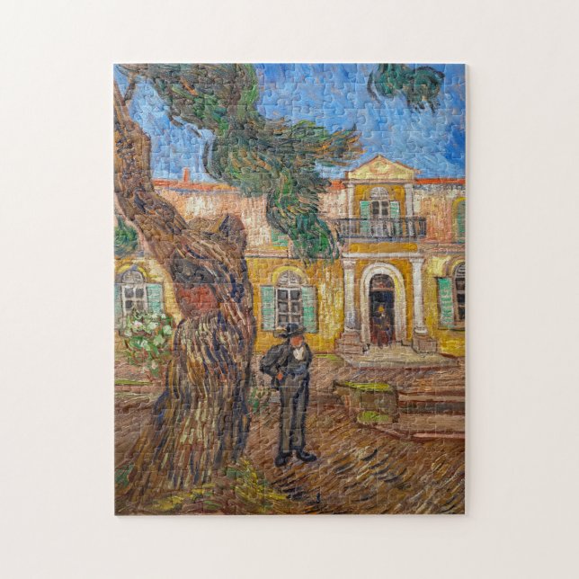 Vincent Van Gogh - Saint-Paul Asylum i Saint-Remy Pussel (Vertikal)