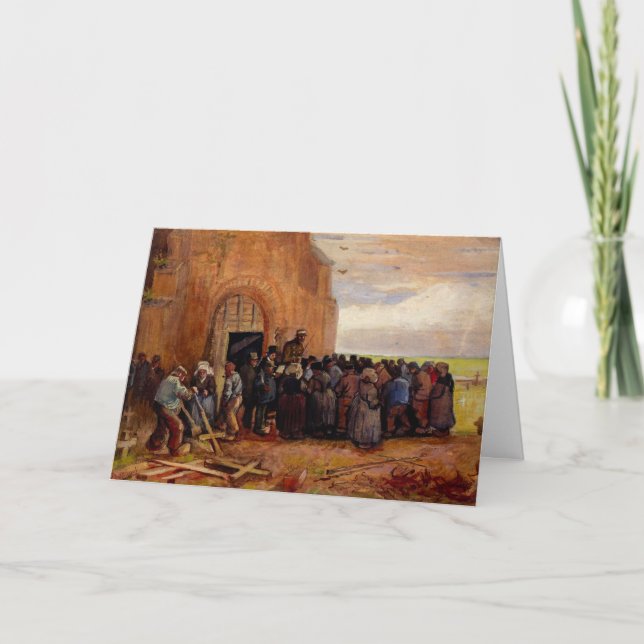 Vincent van Gogh säljer Byggnad-skrot Kort (Framsida)