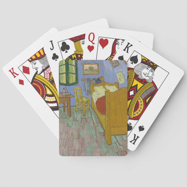 Vincent Van Gogh Sängkammar Målning Casinokort (Baksidan)