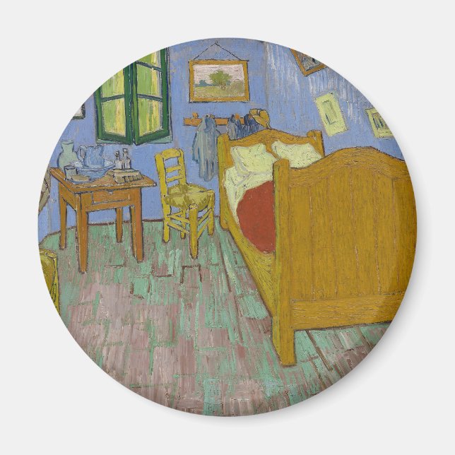 Vincent Van Gogh Sängkammarskildring Magnet (Framsidan)