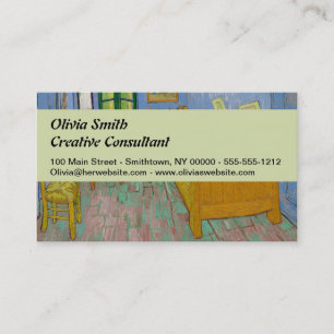 Vincent Van Gogh Sängkammarskildring Visitkort