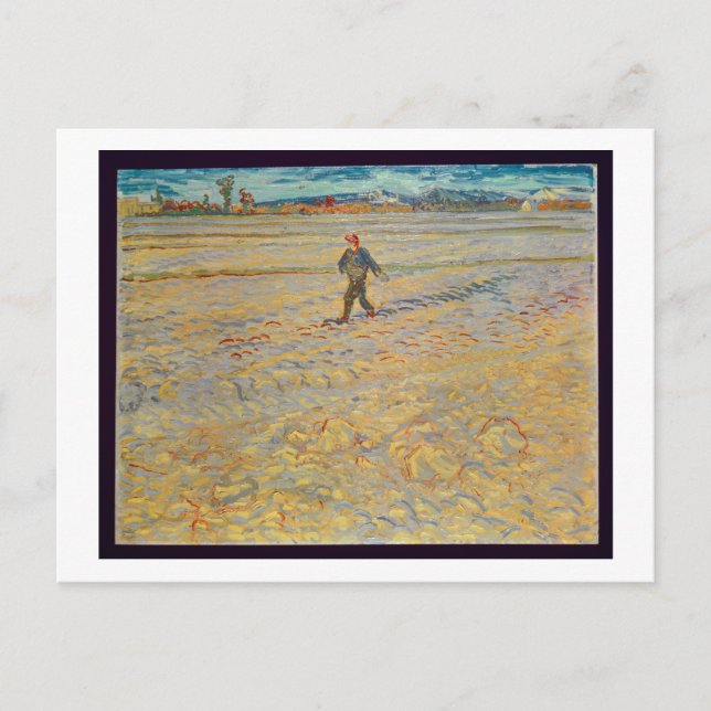 Vincent van Gogh | Såningsmannen, 1888 Vykort (Framsida)
