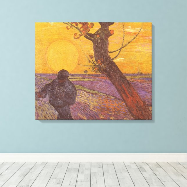 Vincent van Gogh - Såningsmannen Canvastryck (Insitu (trägolv))