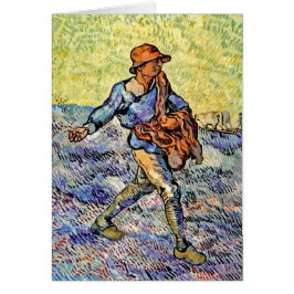 Vincent Van Gogh - Såningsmannen - Finkonst målnin Hälsningskort
