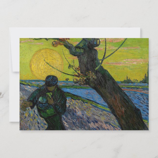 Vincent van Gogh - Såningsmannen  Tack Kort (Framsida)