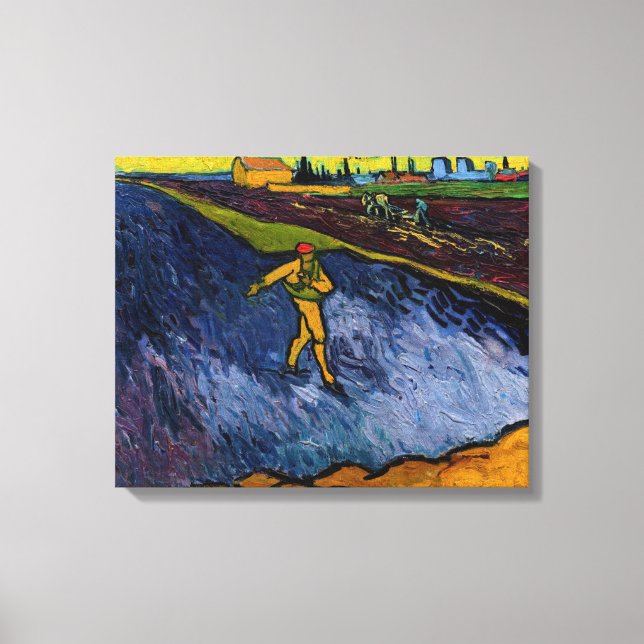 Vincent van Gogh - Såningsmannen: Utsidan av Arles Canvastryck (Framsida)