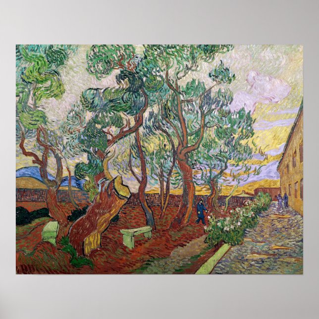 Vincent van Gogh | Sankt Paul-sjukhusets Garden Poster (Framsidan)