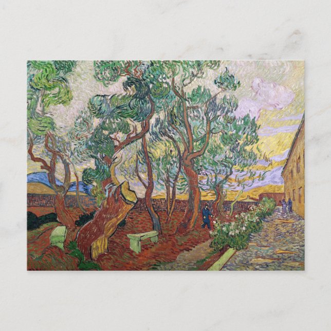 Vincent van Gogh | Sankt Paul-sjukhusets Garden Vykort (Framsida)