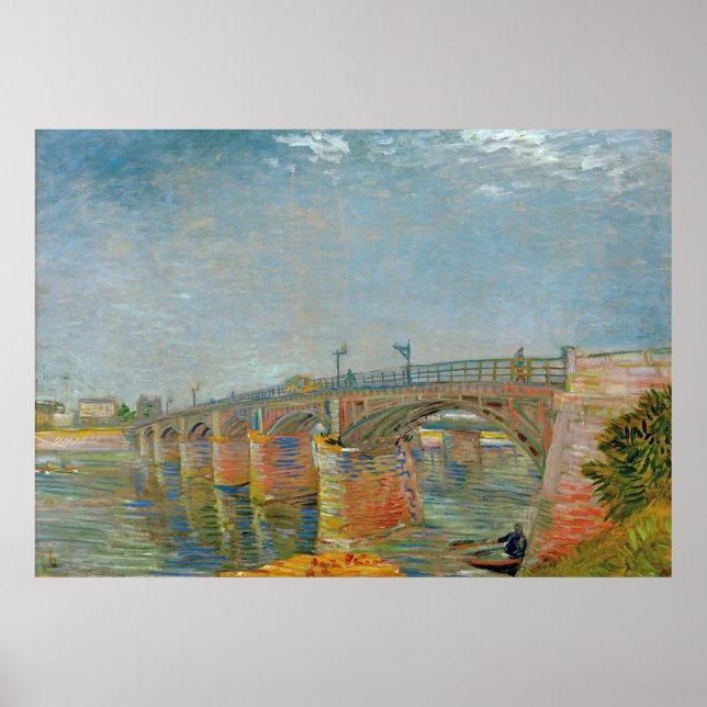 Vincent van Gogh - Seine Bridge på Asnieres Poster (Framsidan)