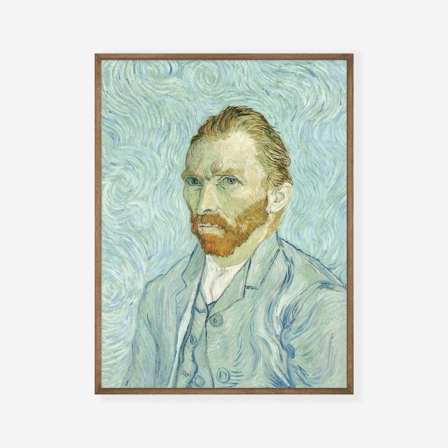 Vincent Van Gogh Self-Porträtt 1889 Blue Painting Poster (Skapare uppladdad)