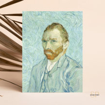 Vincent Van Gogh Self-Porträtt 1889 Blue Painting