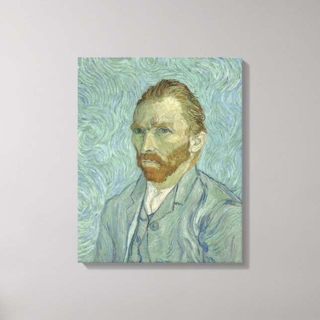 Vincent Van Gogh Self-Porträtt 1889 Canvastryck (Framsida)