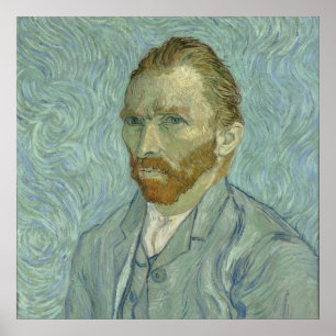 Vincent Van Gogh Self-Porträtt 1889 Poster