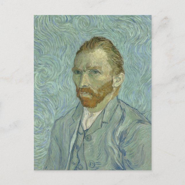 Vincent Van Gogh Self-Porträtt 1889 Vykort (Framsida)