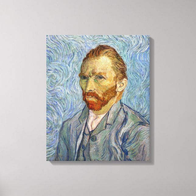 Vincent Van Gogh - Self-Porträtt Canvastryck (Framsida)