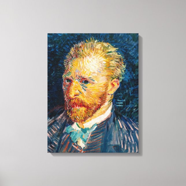 Vincent Van Gogh - Self-Porträtt Canvastryck (Framsida)