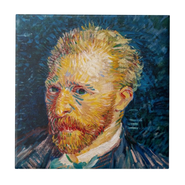 Vincent Van Gogh - Self-Porträtt Kakelplatta (Framsidan)