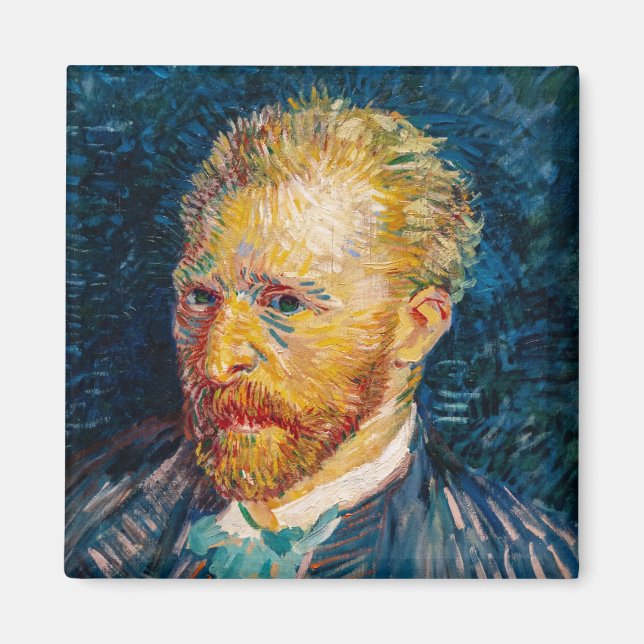 Vincent Van Gogh - Self-Porträtt Magnet (Framsidan)