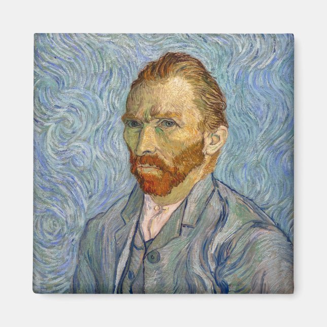 Vincent Van Gogh - Self-Porträtt Magnet (Framsidan)