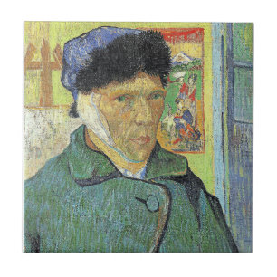 Vincent van Gogh, Self-Porträtt med Bandaged Ear, Kakelplatta